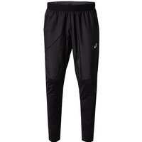 ASICS Herren Laufhose Schwarz Mikrofaser unifarben von ASICS