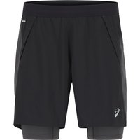 ASICS Herren Laufshorts schwarz Mikrofaser von ASICS