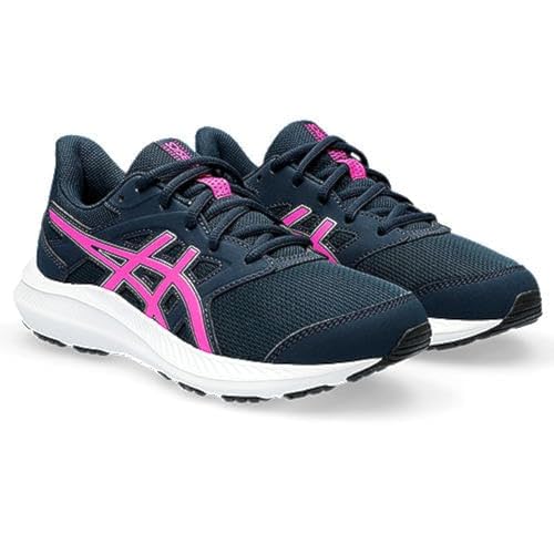 ASICS JOLT 4 GS Sneaker, French Blue/HOT PINK, 33 EU von ASICS