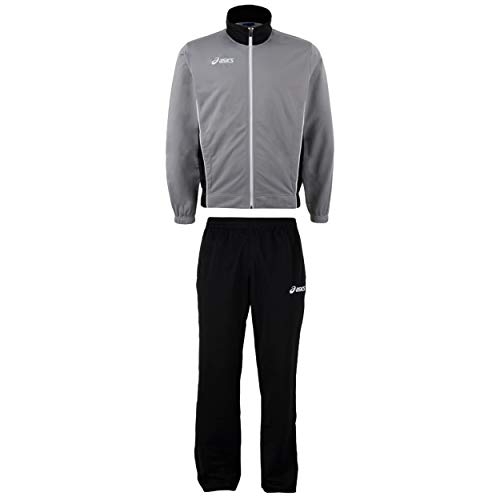 ASICS Kinder Trainingsanzug Suit Victor JR (Grey-Black, 164) von ASICS