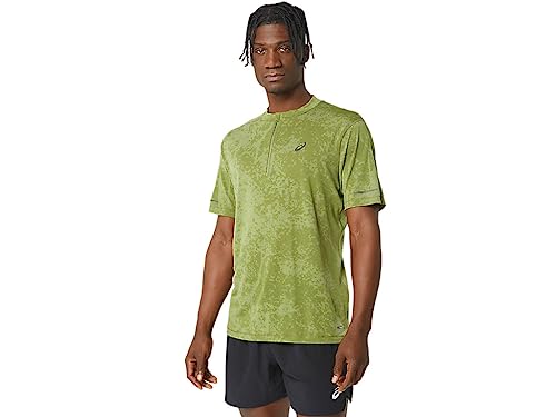 ASICS Metarun Pattern 1/2 Zip SS Top 2011C872-300, Mens t-Shirt, Green, XL EU von ASICS