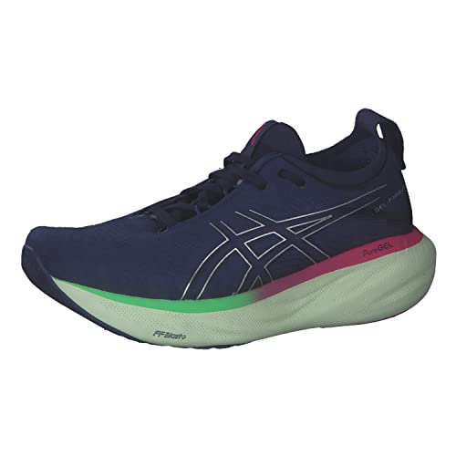 ASICS Nimbus 25 Straßenlaufschuhe für Frauen Blau Gelb 39.5 EU ASICS Nimbus 25 Straßenlaufschuhe für Frauen Blau Gelb 39.5 EU von ASICS