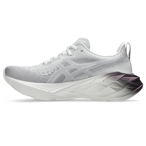 ASICS Novablast 4 Platinum, Echtes Weiß/reines Silber, 44.5 EU von ASICS