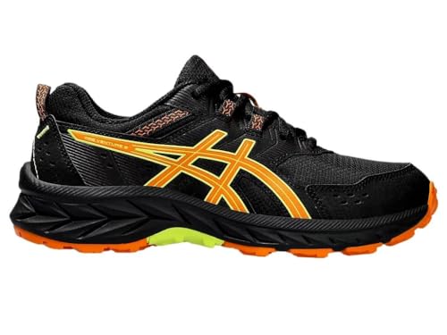 ASICS PRE Venture 9 GS Sneaker, Black/Bright ORANGE, 33 EU von ASICS