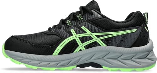 ASICS Pre Venture 9 Gs Sneaker, Black/Illuminate Green, 35 EU von ASICS