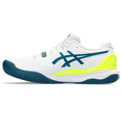 ASICS Resolution 9 Uomo Mann Tennisschuhe Weiß Blau von ASICS