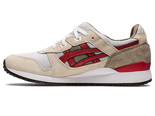 ASICS Unisex Gel-Lyte III OG Sneaker, Smoke Grey/Red Alert, 42 EU von ASICS