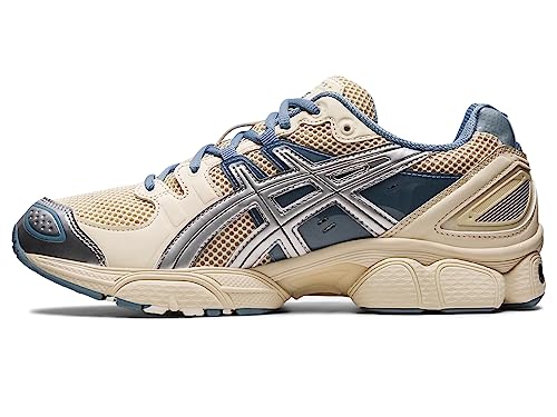 ASICS X Wind and Sea Gel-Nimbus 9 Unisex Sneaker Farbe: Beige/Silber/Blau (101); Größe: EUR 41.5 | US 8 | UK 7 von ASICS