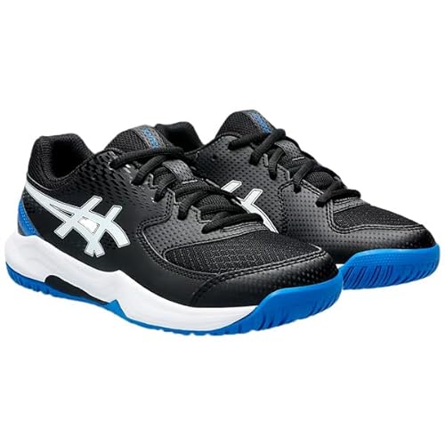 Asics 1044A077 - Gel-Dedicate 8 GS 002 Black/Tuna Blue 002 Black/Tuna Blue Gr. 4,5b von ASICS