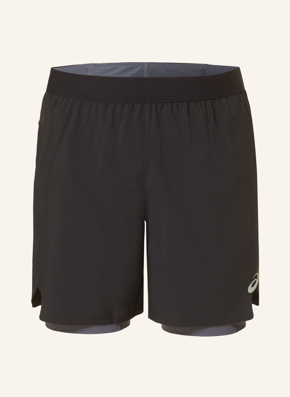 Asics 2-In-1-Laufshorts Road schwarz von ASICS