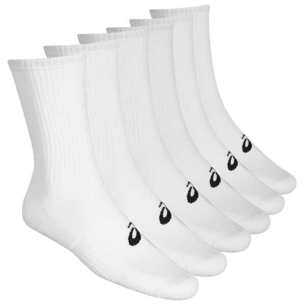 Asics - 6-Pack Crew Sock - Multifunktionssocken Gr 39-42 - II weiß von ASICS