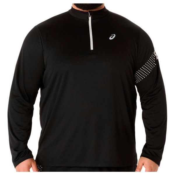 Asics - Asics Icon L/S 1/2 Zip - Laufshirt Gr L schwarz von ASICS