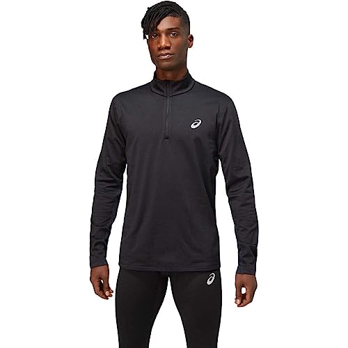 ASICS Herren Core Longsleeve 1/2 Zip Winter Top Laufbekleidung Longsleeve Performance Black - Schwarz S von ASICS