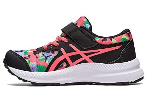 ASICS Contend 8 PS Print Sneaker, Schwarz/Papaya, 27 EU von ASICS