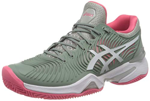 Asics Damen Court FF 2 Clay Tennis Shoe, Slate Grey/White, 41.5 EU von ASICS