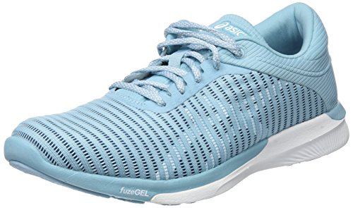 Asics Damen FuzeX Rush Adapt T885N-1401 Laufschuhe, Mehrfarbig (Porcelain Blue/White/Smoke Blue 1401), 37 EU von Asics