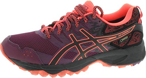 Asics Damen Gel-Sonoma 3 G-tx Traillaufschuhe, Violett (Dark Purple/Black/Flash Coral), 36 EU von ASICS