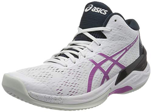 Asics Damen Sky Elite FF Mt Indoor Court Shoe, White/Digital Grape, 40 EU von ASICS