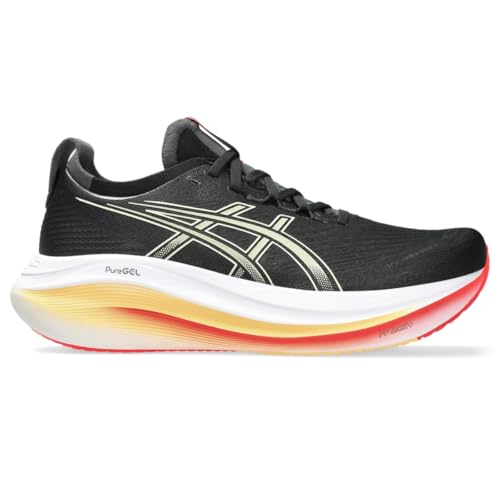 Asics Herren Gel-Nimbus 27 Laufschuh, Schwarz/Khaki, 11 Wide Asics Herren Gel-Nimbus 27 Laufschuh, Schwarz/Khaki, 11 Wide von ASICS