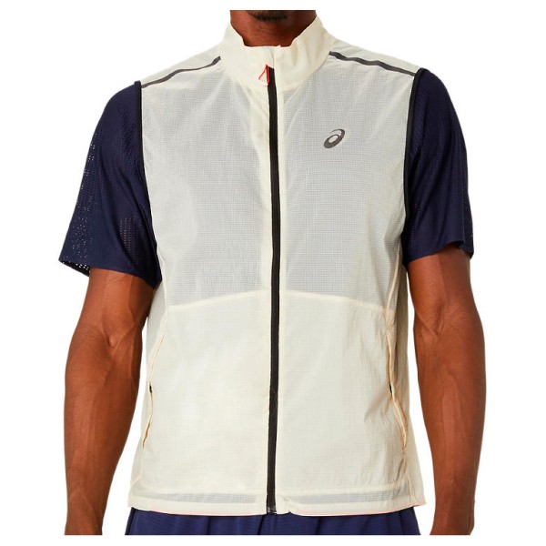 Asics - Metarun Packable Gilet - Laufweste Gr XL grau von ASICS