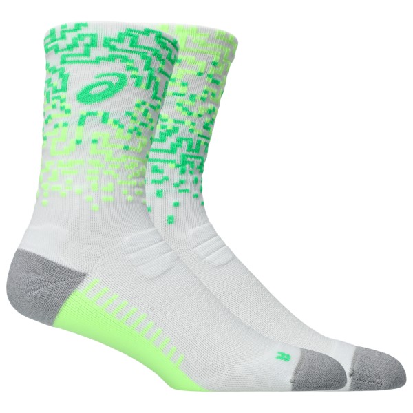 Asics - Performance Run Sock Crew - Laufsocken Gr 47-49 grau/grün von ASICS