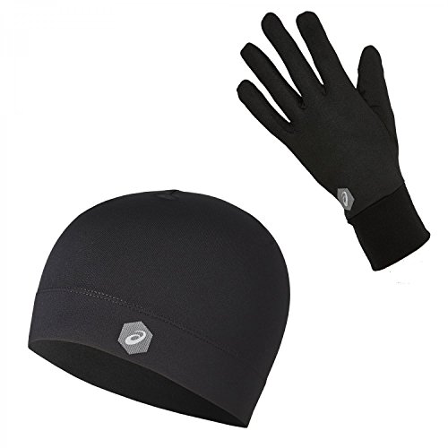 Asics Unisex-Erwachsener 3013A035 001 Paket Handschuhen und Mütze, Black, Größe XS, Performance Negro von ASICS