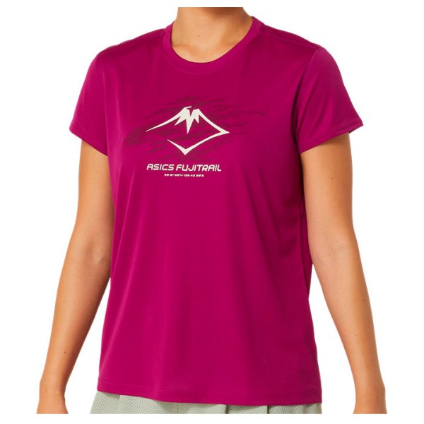 Asics - Women's Fujitrail Logo S/S Top - Laufshirt Gr XS rosa von ASICS