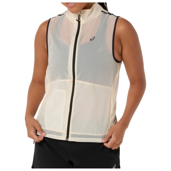Asics - Women's Metarun Packable Gilet - Laufweste Gr XS beige von ASICS