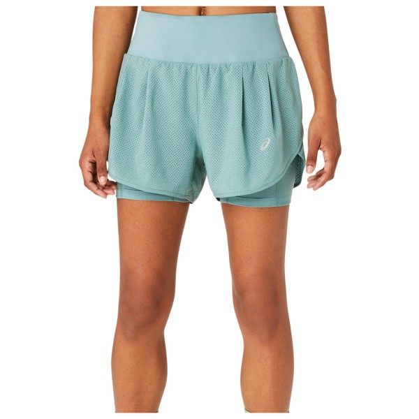 Asics - Women's Road 2-in-1 3,5'' Short - Laufshorts Gr L;XL;XS grau;schwarz von ASICS