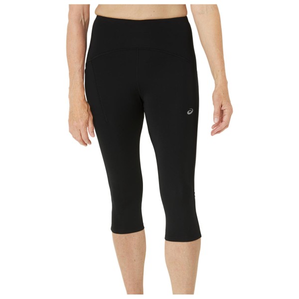 Asics - Women's Road High Waist Capri Tight - Lauftights Gr S schwarz von ASICS