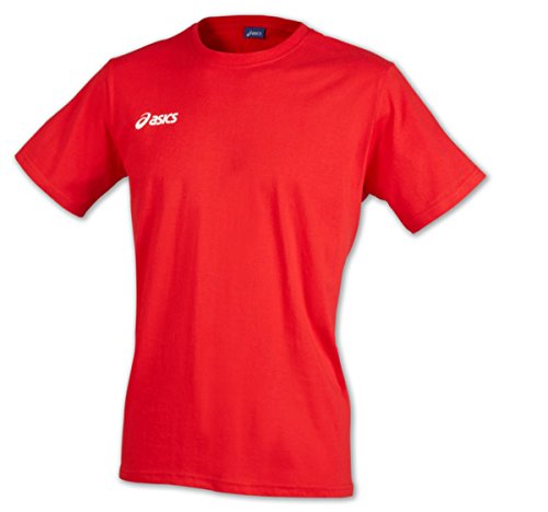 Herren T-Shirt Pro T907Z9 Rundhals Ausschnitt Kurzarm (L, Rot) von ASICS