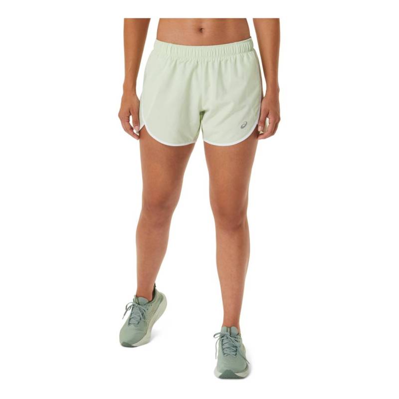 asics ICON 4IN SHORT Damen Laufhose green Gr. M von ASICS