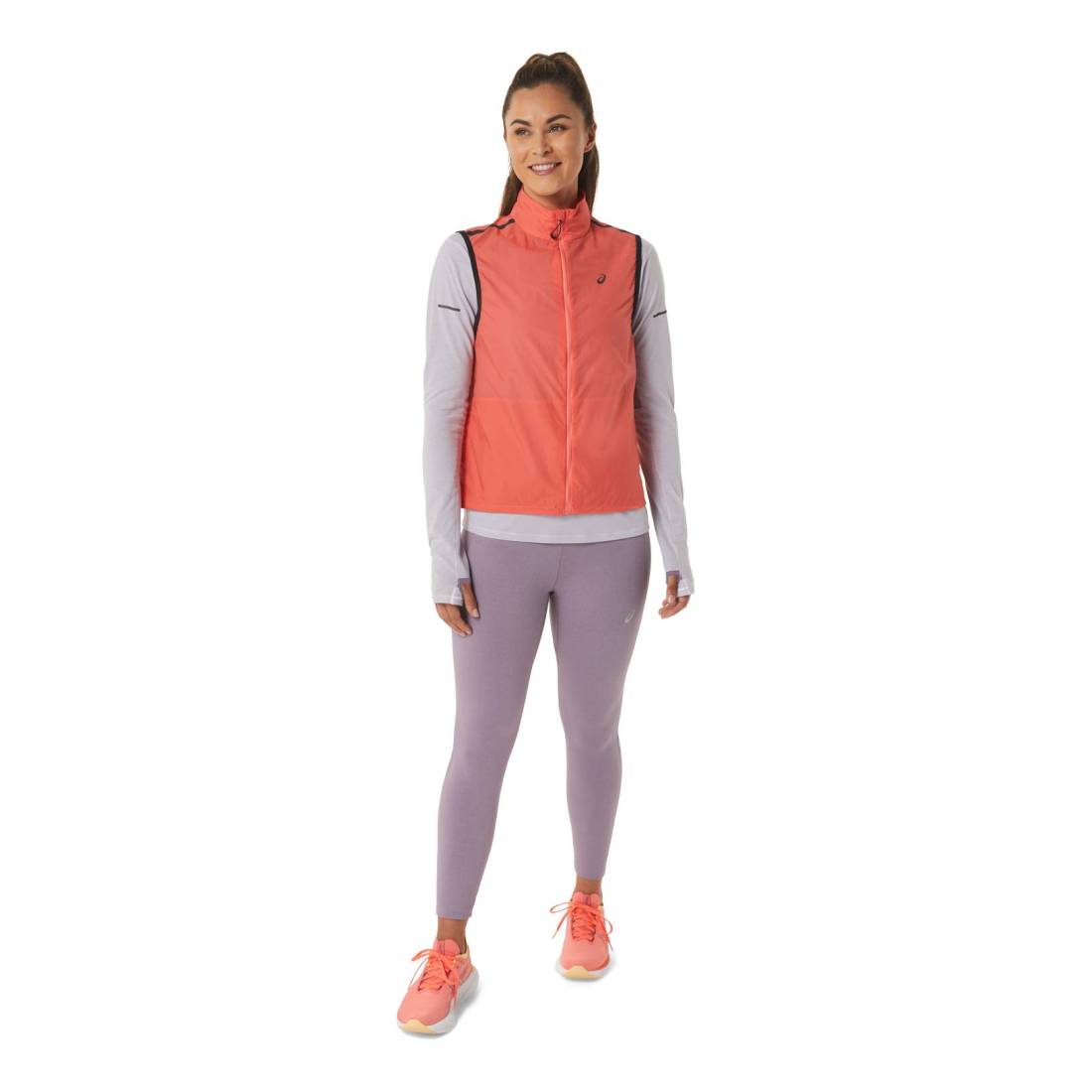 asics Metarun Packable Vest Damen orange Gr. M von ASICS