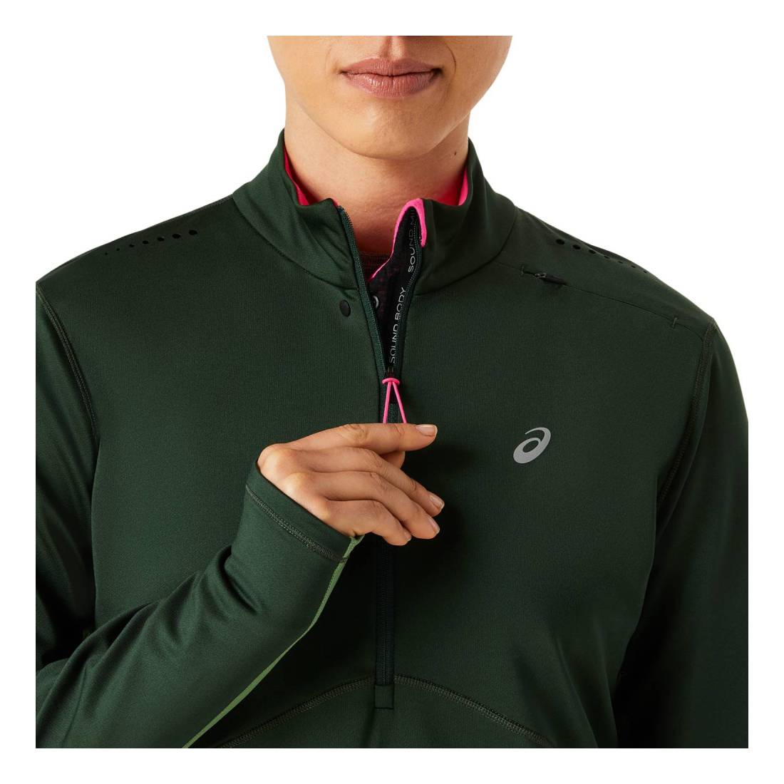 asics WINTER RUN 1/2 ZIP MID LAYER Damen Gr. L von ASICS