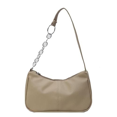 ASIEIT Damen-Umhängetasche, modisch, großes Fassungsvermögen, Freizeit-Tragetasche, einfarbig, lässig, Schultertasche, Damen-Pendeltasche (Khaki) von ASIEIT