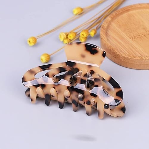 ASIORI Haarspangen Haarspangen for Frauen Haarspange for Frauen große quadratische Leopardenschleife Haarspange Haarklammer Haarschmuck Krabbenhaarnadel (1 Stück) (Farbe: 3223) (Color : 32211) von ASIORI