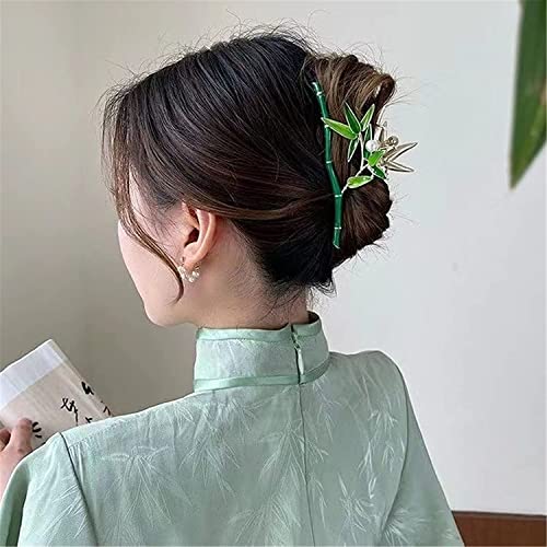 ASIORI Koreanische Metall-Bambus-Haarklammer for Damen, Haarnadel, Greifklammer, weiblich, große Hai-Clips, Haarschmuck, 2 (Farbe: 4) (Farbe: 4) (Color : 108) von ASIORI