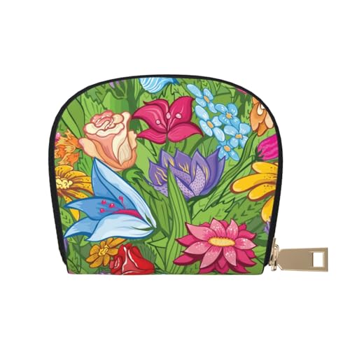 ASKFNASDKMFN Floral Wallet Summer Festival Fans – schweißfester Kartenschutz 9 x 11 cm, A17, 9X11CM von ASKFNASDKMFN