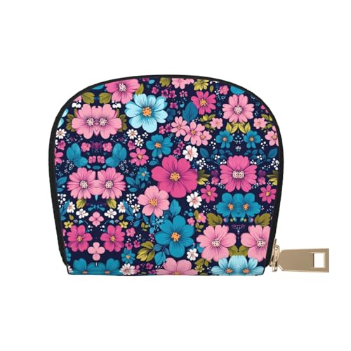 ASKFNASDKMFN Geldbörse mit Aquarell-Blumen, Autobesitzer, Lizenz- und Versicherungskartenhalter, 9 x 11 cm, A21, 9X11CM von ASKFNASDKMFN