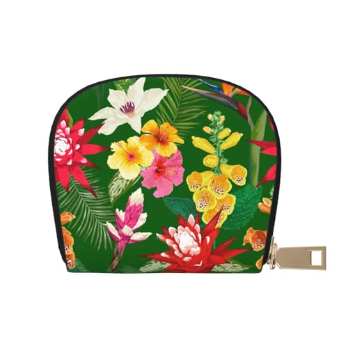 ASKFNASDKMFN Geldbörse mit Aquarell-Blumen, Autobesitzer, Lizenz- und Versicherungskartenhalter, 9 x 11 cm, A39, 9X11CM von ASKFNASDKMFN