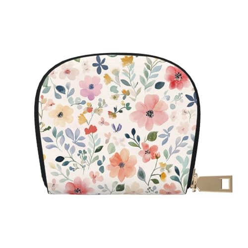 ASKFNASDKMFN Geldbörse mit Blumenmuster, Kreuzfahrtschiff, Passagiere, Kabinenschlüssel und Ladekartenetui, 9 x 11 cm, A35, 9X11CM von ASKFNASDKMFN