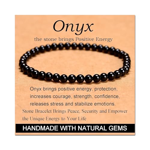 ASKFNASDKMFN Karneol-Armband – Stein des Glücks, Stretch-Naturstein-Kristallperlen, Schmuck, Geschenke für Damen und Herren, Unisex von ASKFNASDKMFN