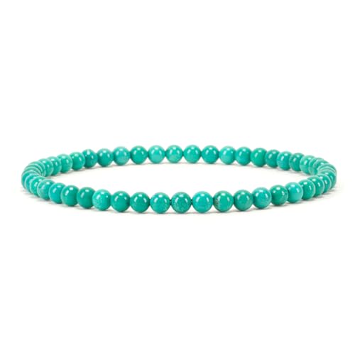 ASKFNASDKMFN Kleine, mittelgroße, große Größen – Edelstein-Perlenarmbänder für Damen und Herren – 4 mm runde Perlen ASKFNASDKMFN Kleine, mittelgroße, große Größen – Edelstein-Perlenarmbänder für Damen und Herren – 4 mm runde Perlen von ASKFNASDKMFN