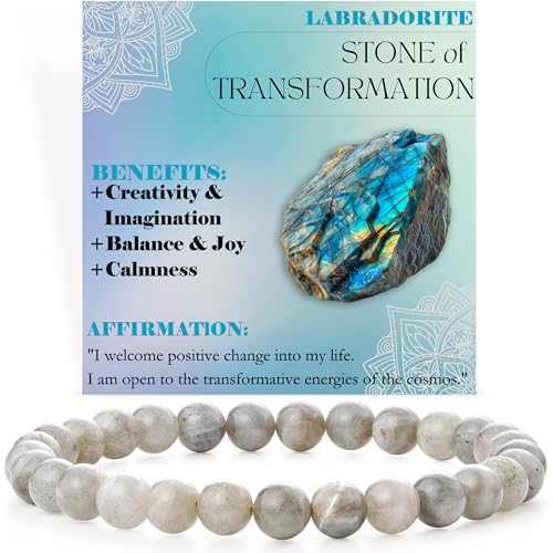 ASKFNASDKMFN Labradorit – Transformation – 6 mm Perlenarmbänder für Frauen, Halbedelstein, Naturstein, Stretch, elastischer Schmuck, Yoga-Schutz, Geschenke ASKFNASDKMFN Labradorit – Transformation – 6 mm Perlenarmbänder für Frauen, Halbedelstein, Naturstein, Stretch, elastischer Schmuck, Yoga-Schutz, Geschenke von ASKFNASDKMFN