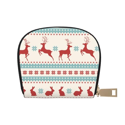 ASKFNASDKMFN Niedliches Häschen mit Regenbogen-Brieftasche, Gamer, Arcade- und Geschenkkartenetui, 9 x 11 cm, A30, 9X11CM von ASKFNASDKMFN