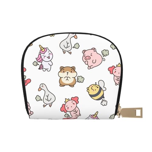 ASKFNASDKMFN Süße Hirsch-Geldbörse, Strandbesucher, wasserabweisendes Kartenetui, 9 x 11 cm, A37, 9X11CM von ASKFNASDKMFN