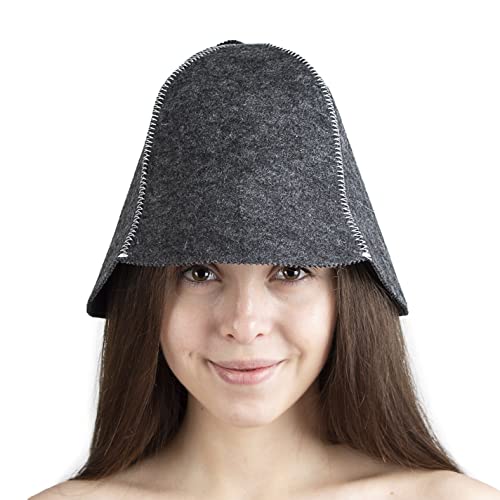 ASKOLD Saunahut Grau Filz für Damen und Herren - Russischer Banya Hut, Finnischer Saunamütze für Männer, GRAU, 7 3/8 ASKOLD Saunahut Grau Filz für Damen und Herren - Russischer Banya Hut, Finnischer Saunamütze für Männer, GRAU, 7 3/8 von ASKOLD