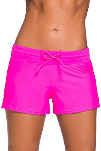 ASKSA Damen Badeshorts Kurze Badehose Wassersport Schwimmen Beachwear UV-Schutz Bikinihose Schwimmshorts von ASKSA