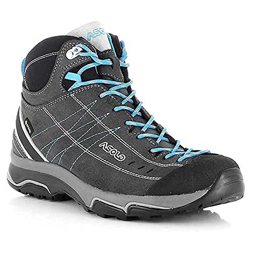 Asolo Damen NUCLEON MID GV Bergschuh, Graphite/Silver/Cyan, 37.5 EU von ASOLO