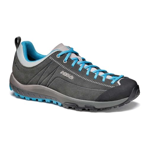 Asolo Damen Space GV Bootsschuh, Graphite/Cyan Blue, 38 2/3 EU von ASOLO